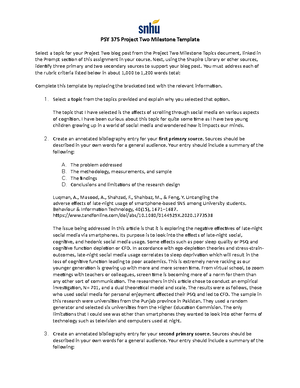 PSY 375 Module Three Lab Worksheet Template - PSY 375 Module Three Lab ...