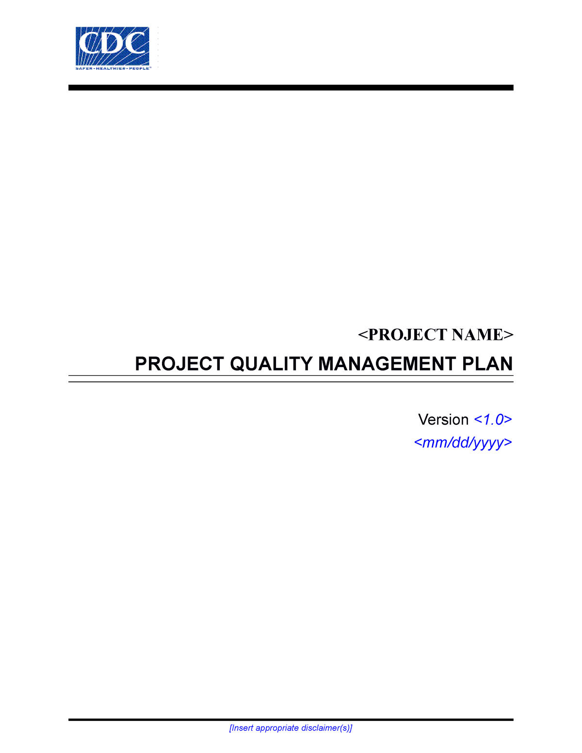 cdc-up-quality-management-plan-template-project-quality-management