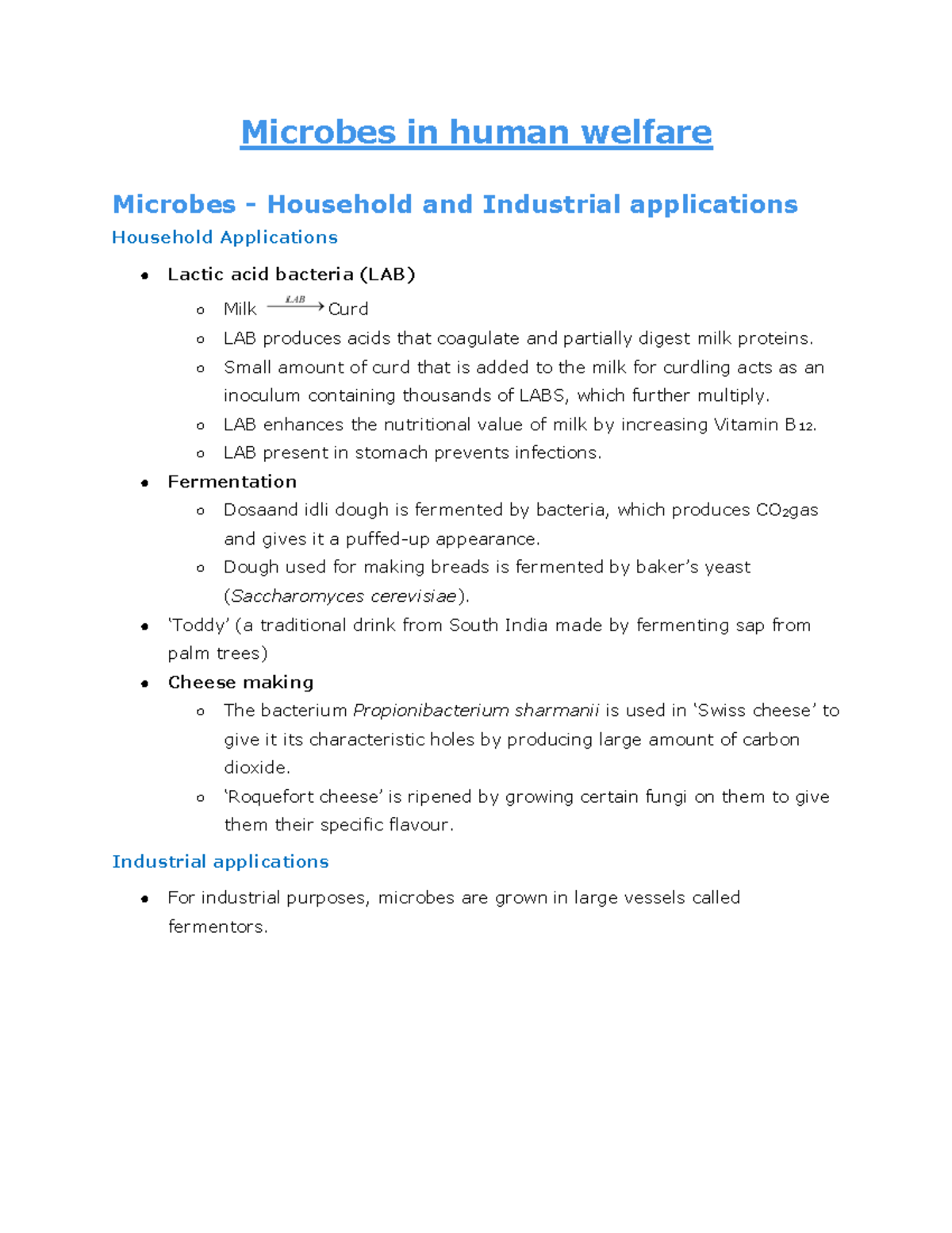 case study on microbes in human welfare project