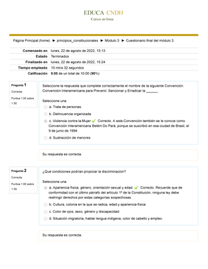 Cuestionario Final Del Módulo 4-1 CNDH - EDUCA CNDH Cursos En Línea ...
