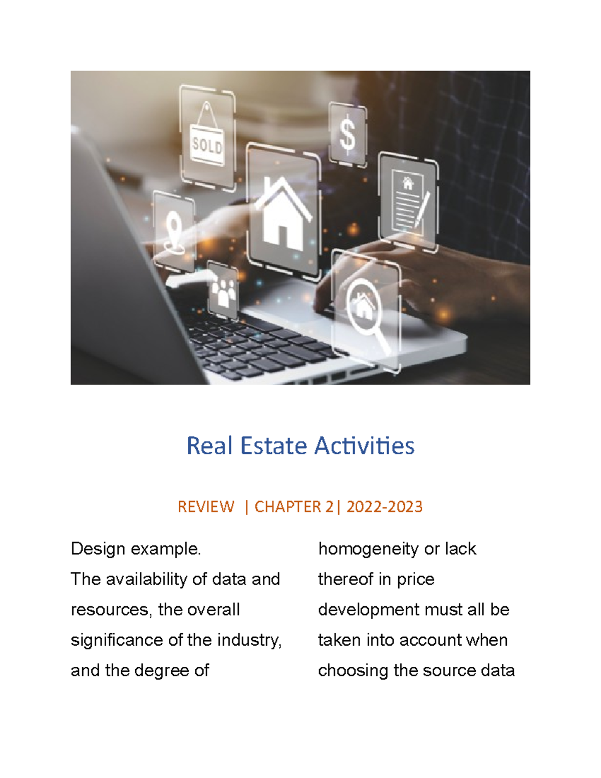 Real Estate Part 2 Any or all of these different business entities, as well as private Studocu