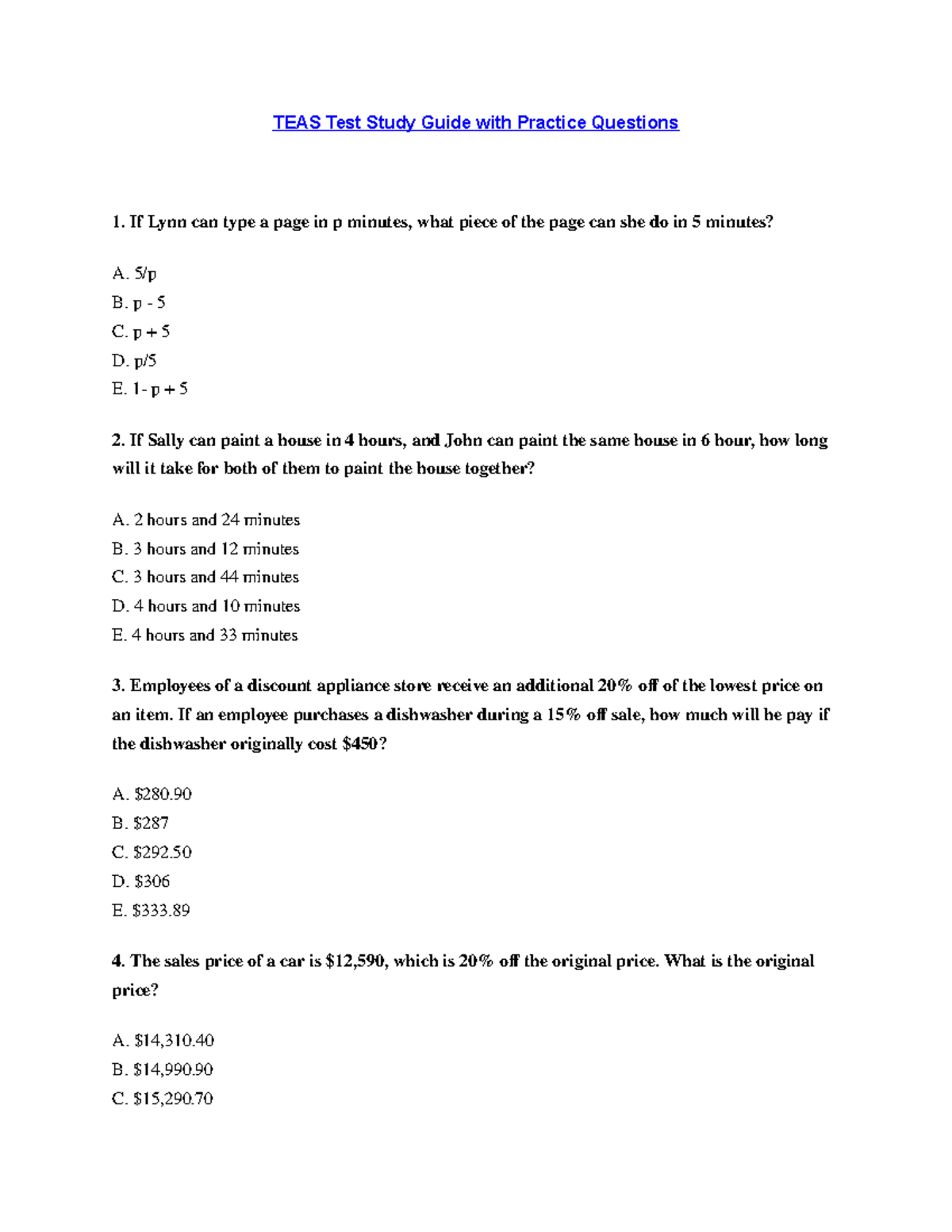 How To Study For The Teas Test 6 Study Poster
