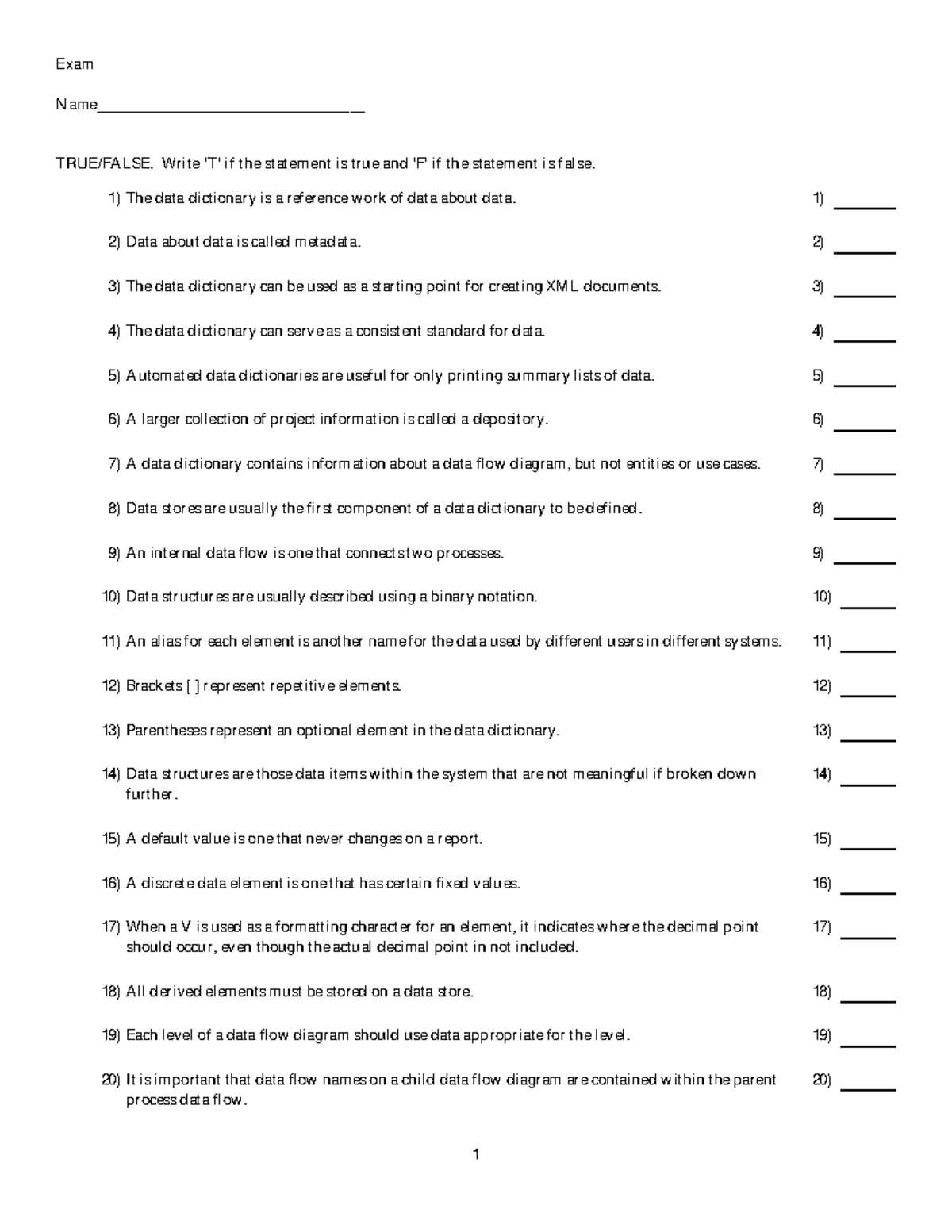 Chapter 8 answers - Questions - Exam Name ...