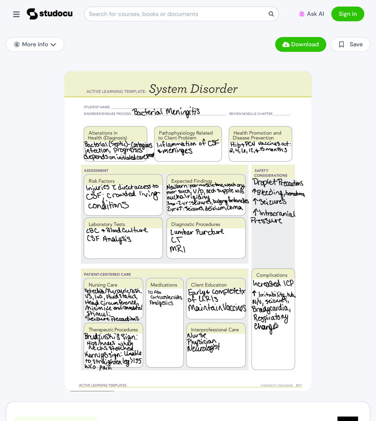 Peds ATI Temp - Template - Active Learning Templates Therapeutic ...