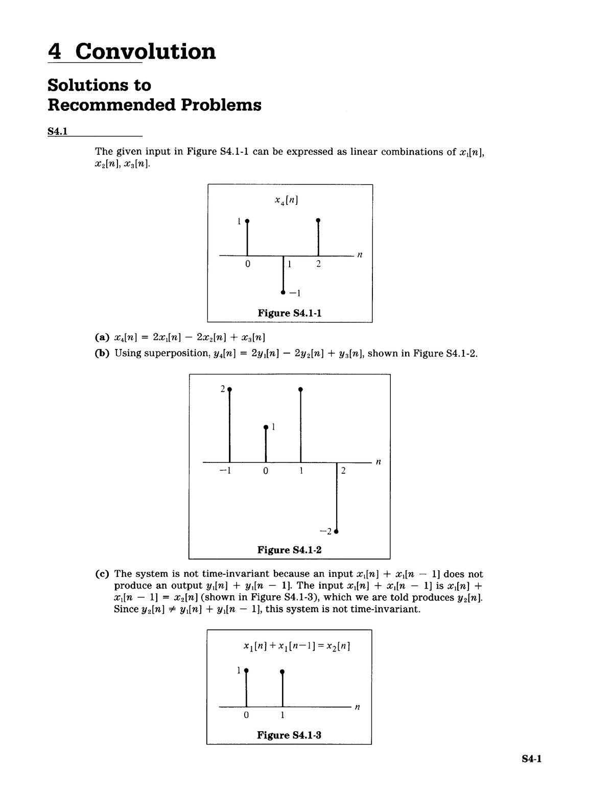 Convolution - Solutions To Recommended Problems - The Given Input In ...