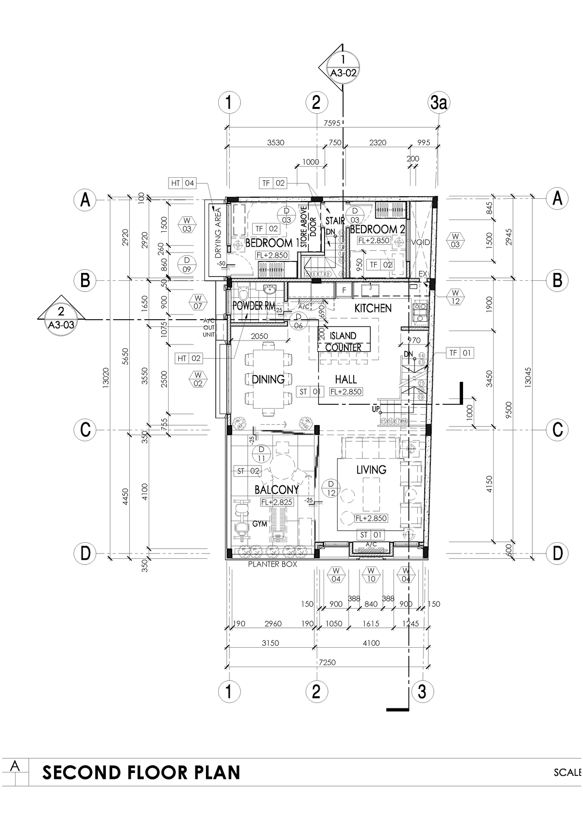 Second Floor PLAN - cvc - F PLANTER BOX VOID DRYING AREA A/C UNITOUT ...