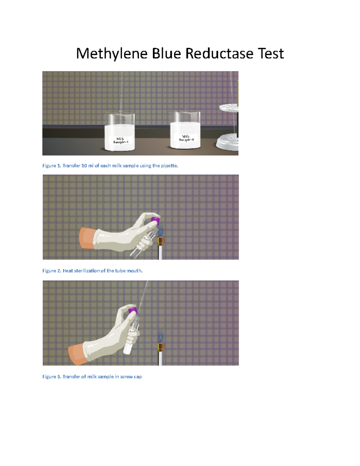 Methylene Blue Reductase Test Methylene Blue Reductase Test Figure 1