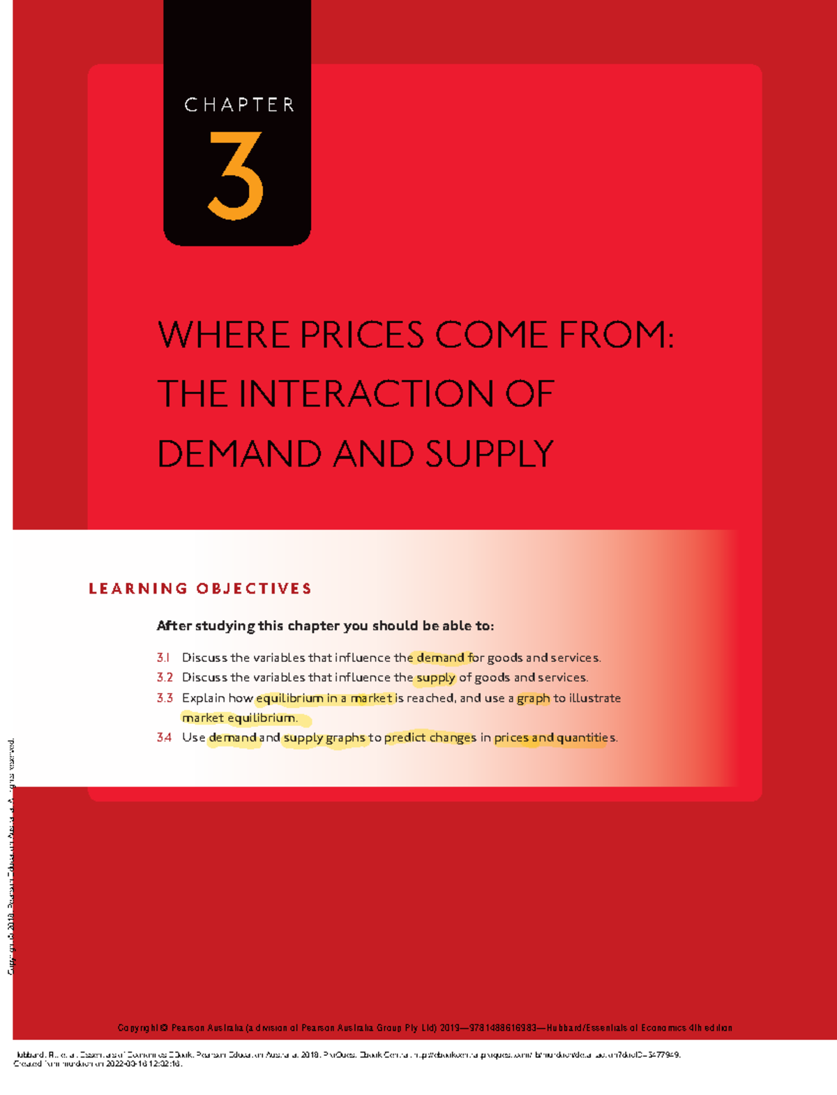 Chapter 3 Week 2 - Textbook - Supply & Demand - BUS171 - Murdoch - Studocu