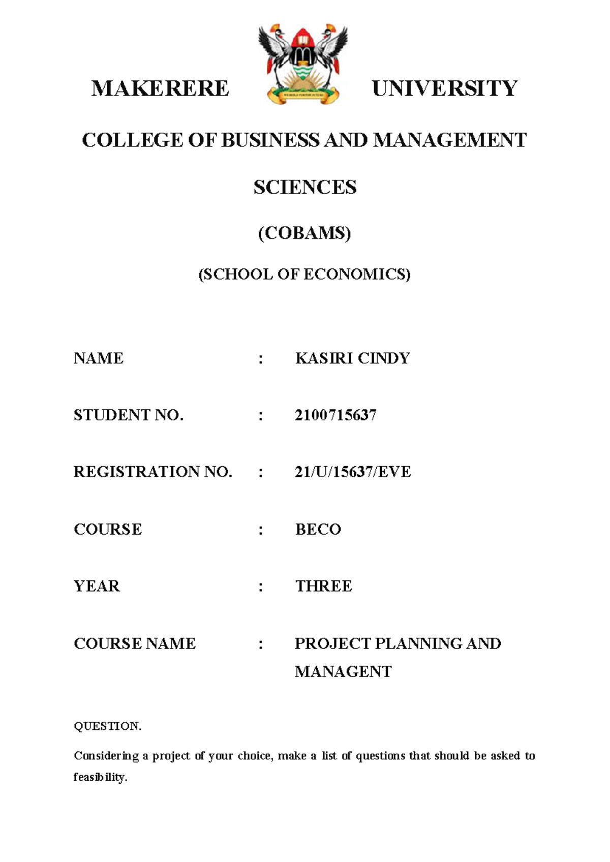 research proposal makerere university pdf