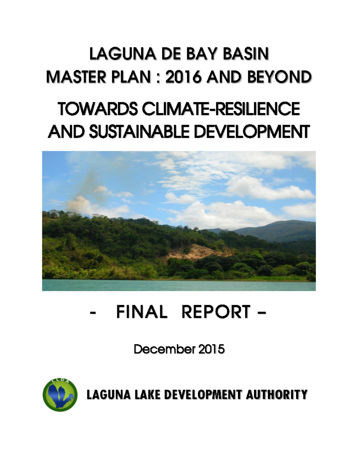 Ldb MP 2016 - LLDA - LAGUNA DE BAY BASIN MASTER PLAN : 2016 AND BEYOND ...