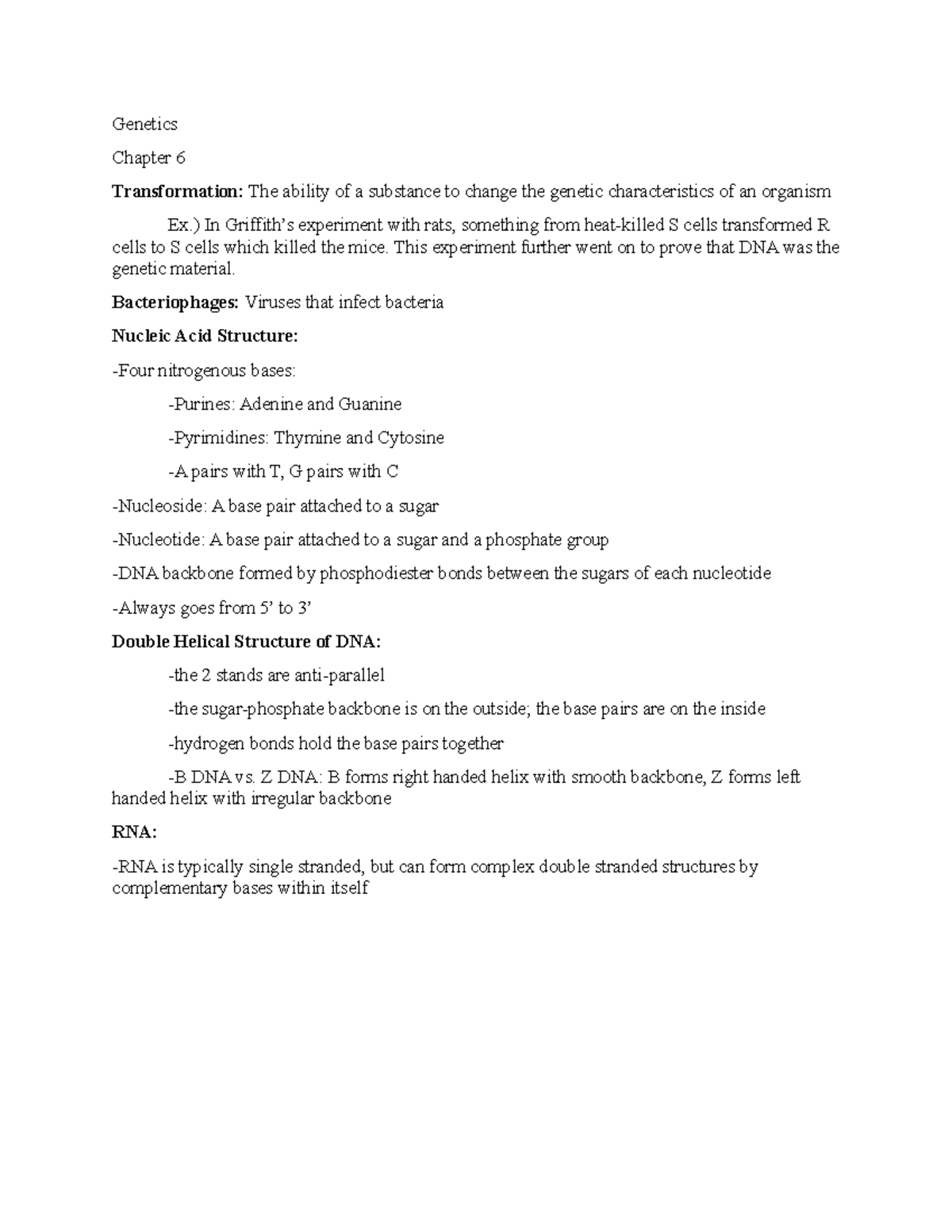 Chpt 6 notes part 1 - note combination from lecture and text book ...