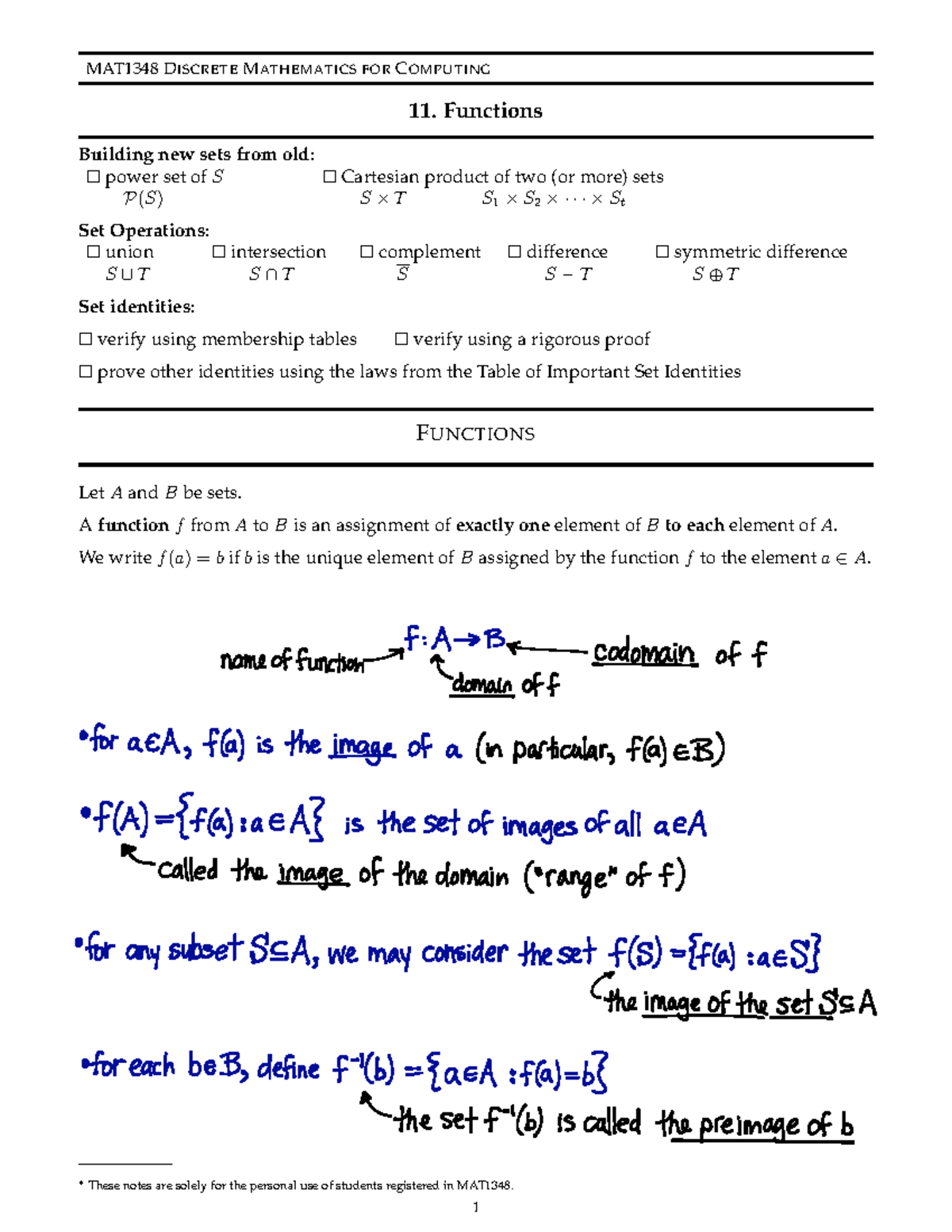 Mat1348-notes 11-filled - MAT1348 DISCRETE MATHEMATICS FOR COMPUTING 11 ...