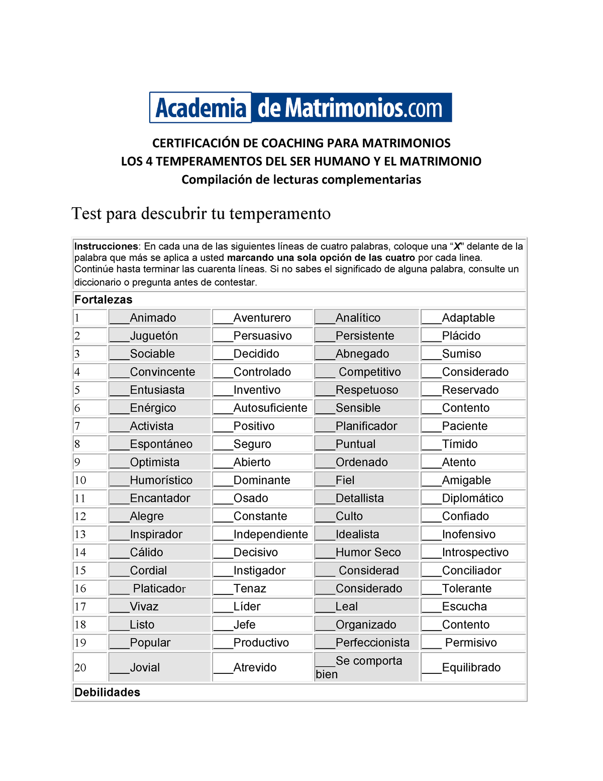 Modulo 9 Los 4 Temperamentos Del Ser Humano PDF-6035950 - CERTIFICACIÓN ...