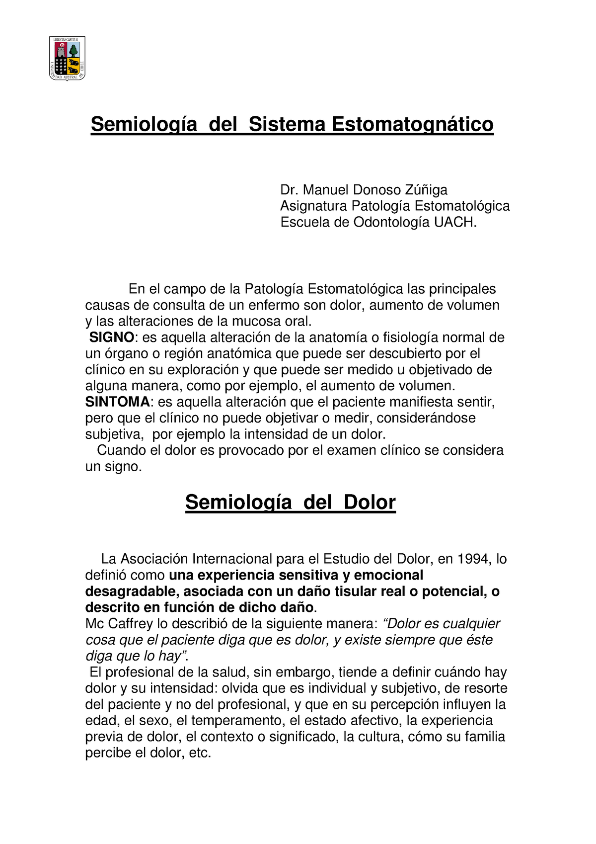 Semiolog Ýa Del Sistema Estomatognßtico - Semiología Del Sistema ...