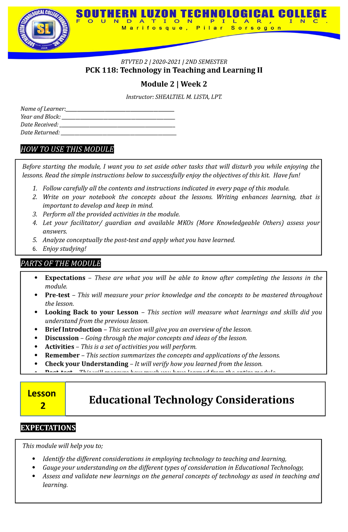 Building And Enhancing New Literacies Across The Curriculum - BTVTED 2 ...