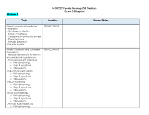 NSG123 HESI Final Blueprint - Version B- Blueprint Node Topic Student ...