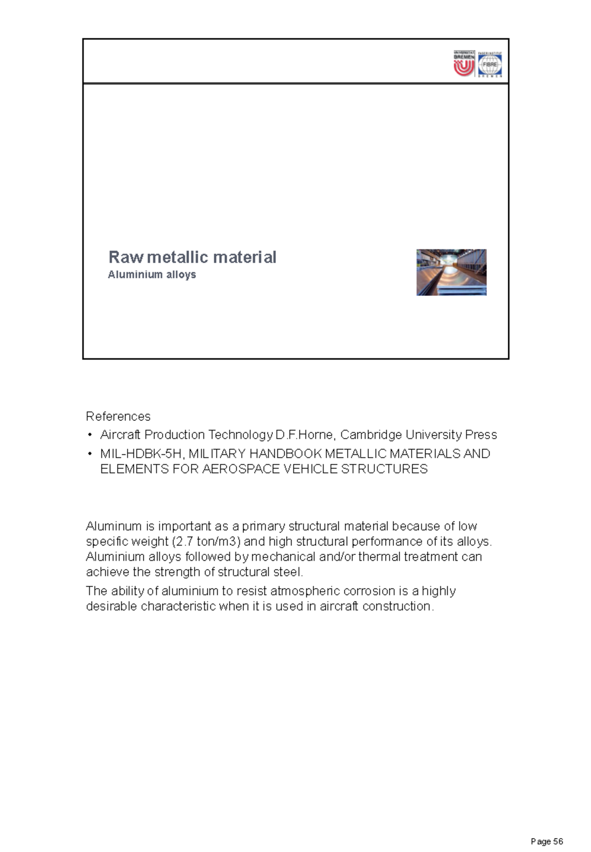Manufacturing technologies for metallic aircraft structures - part 2 ...