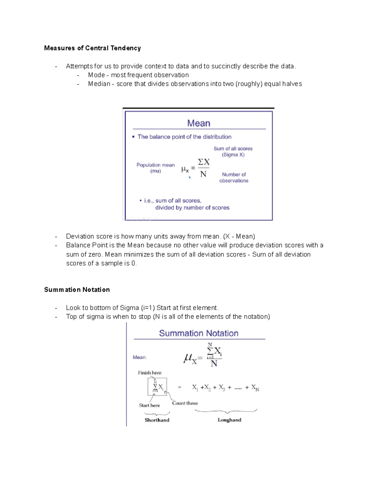 Psych 2012 Week 2 - Tut and Lec Notes - Measures of Central Tendency ...