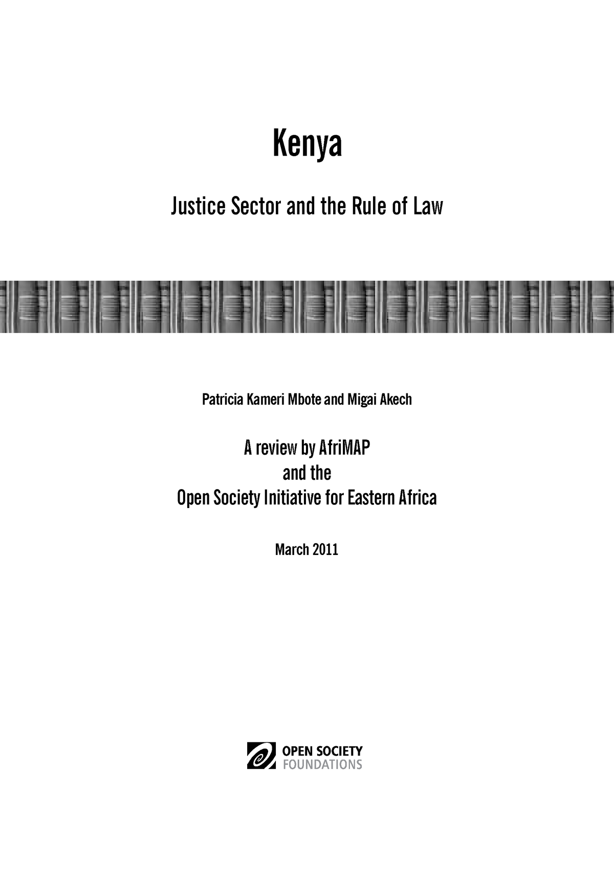 Kenya justice law 2011 0315 Kenya Justice Sector and the Rule of Law ...