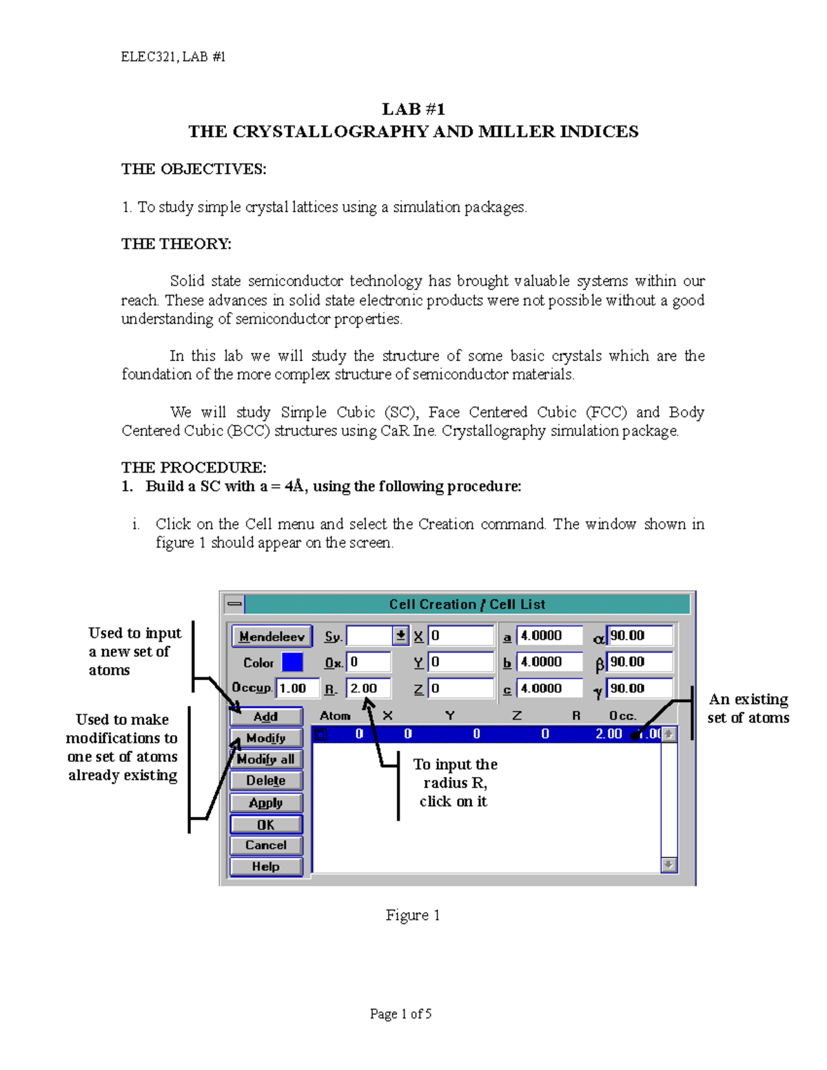 Seminar assignments - lab 1 - the crystallography and miller indices ...
