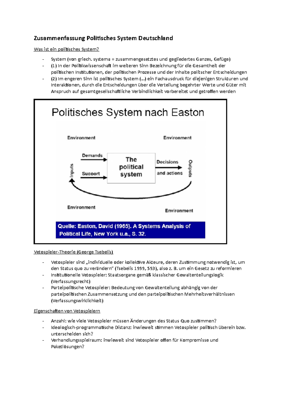 Politisches System Deutschland Einfach Erklärt Pdf Zusammenfassung Politisches System Deutschland - systema