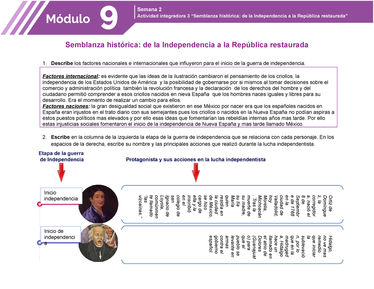 Actividad Integradora 3 Modulo 9 Semblanza Historica De La Porn Sex Picture 1205