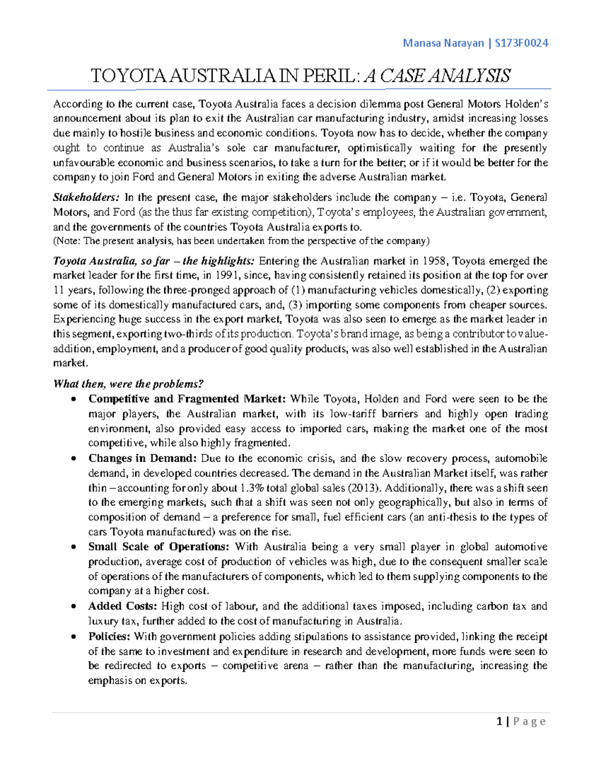 Toyotaaustraliacaseanalysis compress Manasa Narayan S173F 1 P
