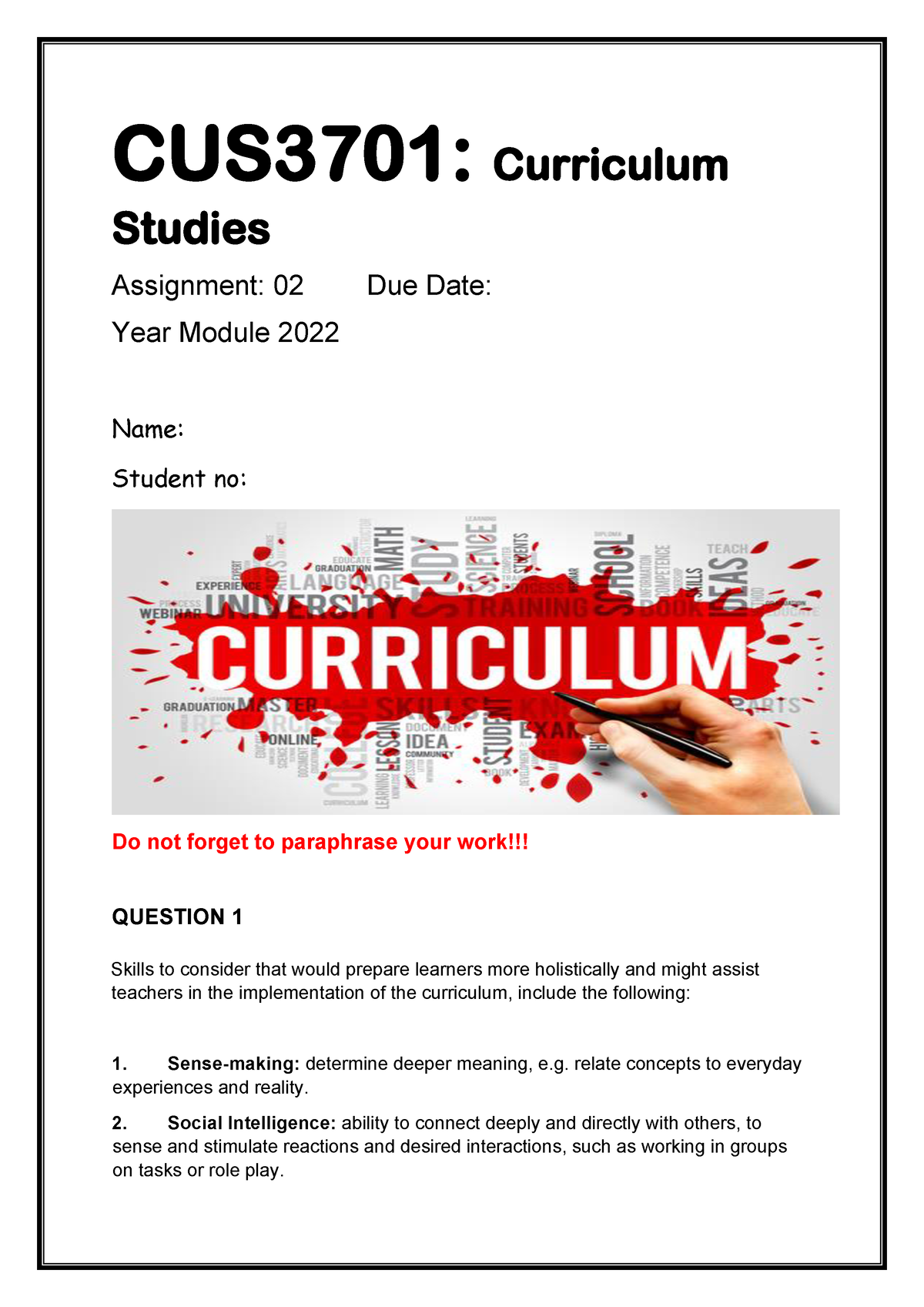 cus3701 assignment 2 answers pdf