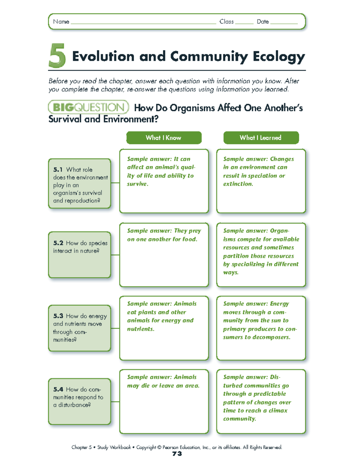 Evolution study guide Answer Key - Verona School District - 5 What role ...