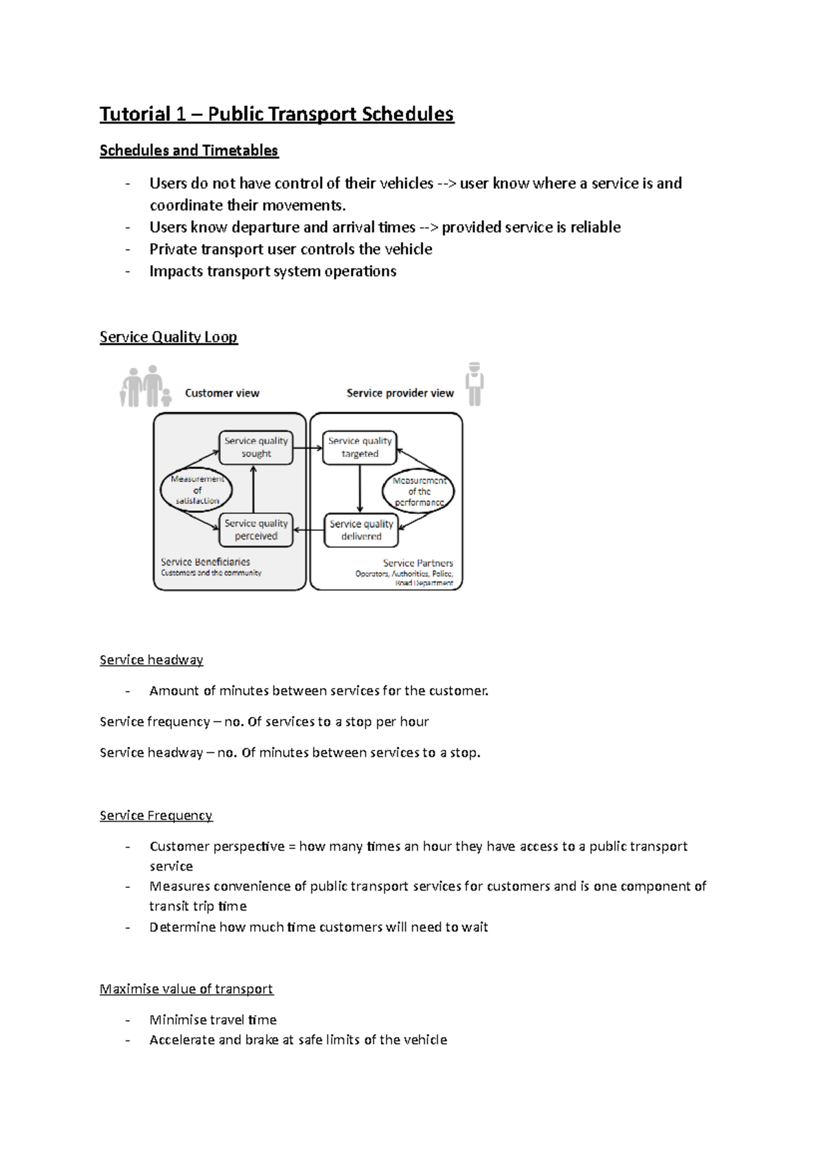 R&T Tuts - Tutorials for 2019/20 in roads and transport - Tutorial 1 ...