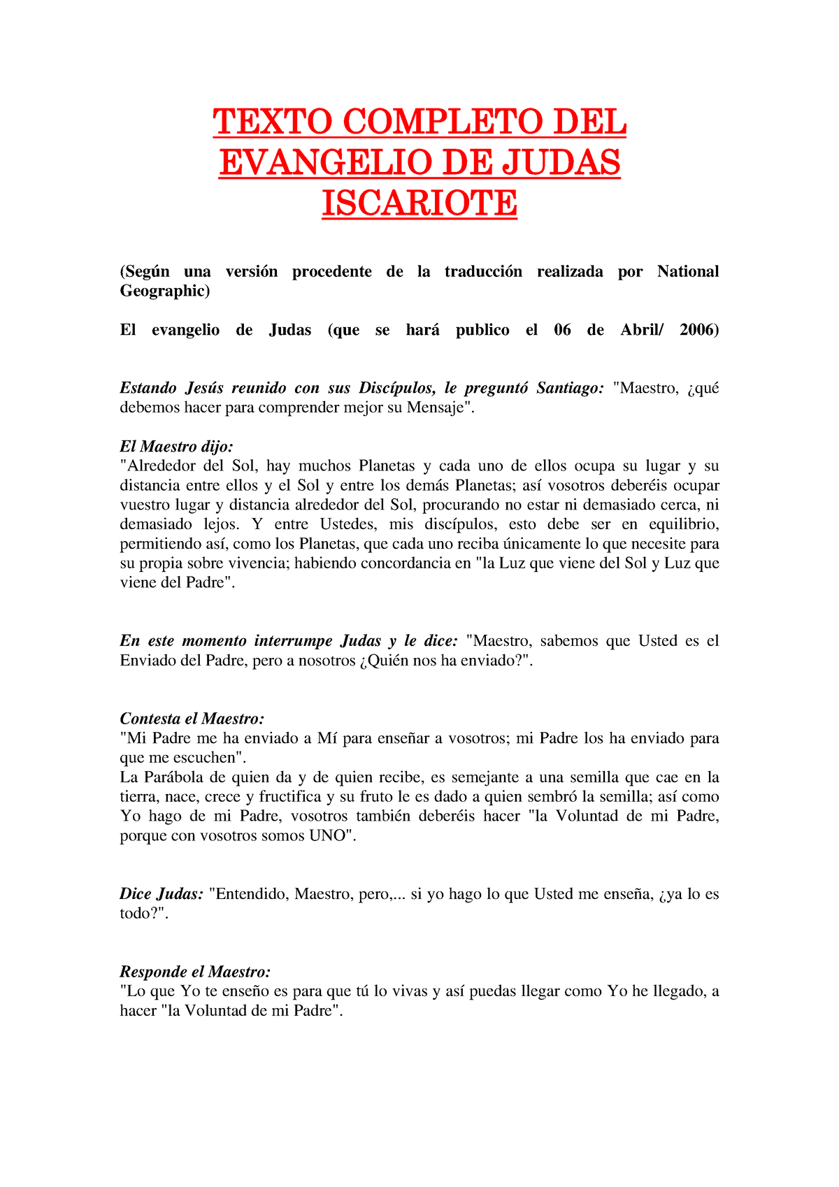 125340224 Texto Completo DEL Evangelio DE Judas Iscariote pdf - TEXTO Sns-Brigh10