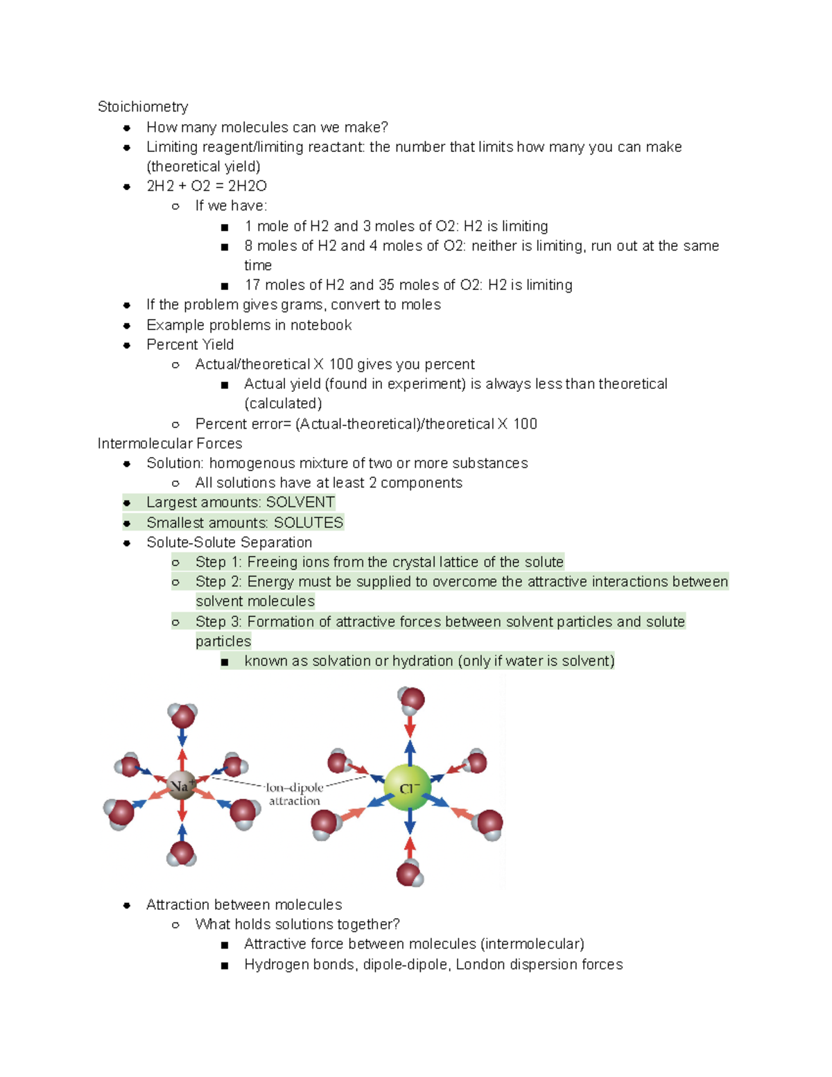 Intro to General Chemistry Unit 3 - Stoichiometry How many molecules ...