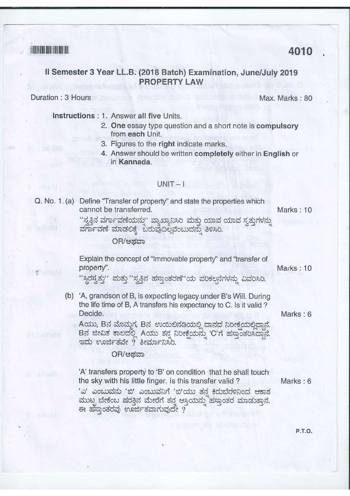 Property LAW - LLB - Studocu