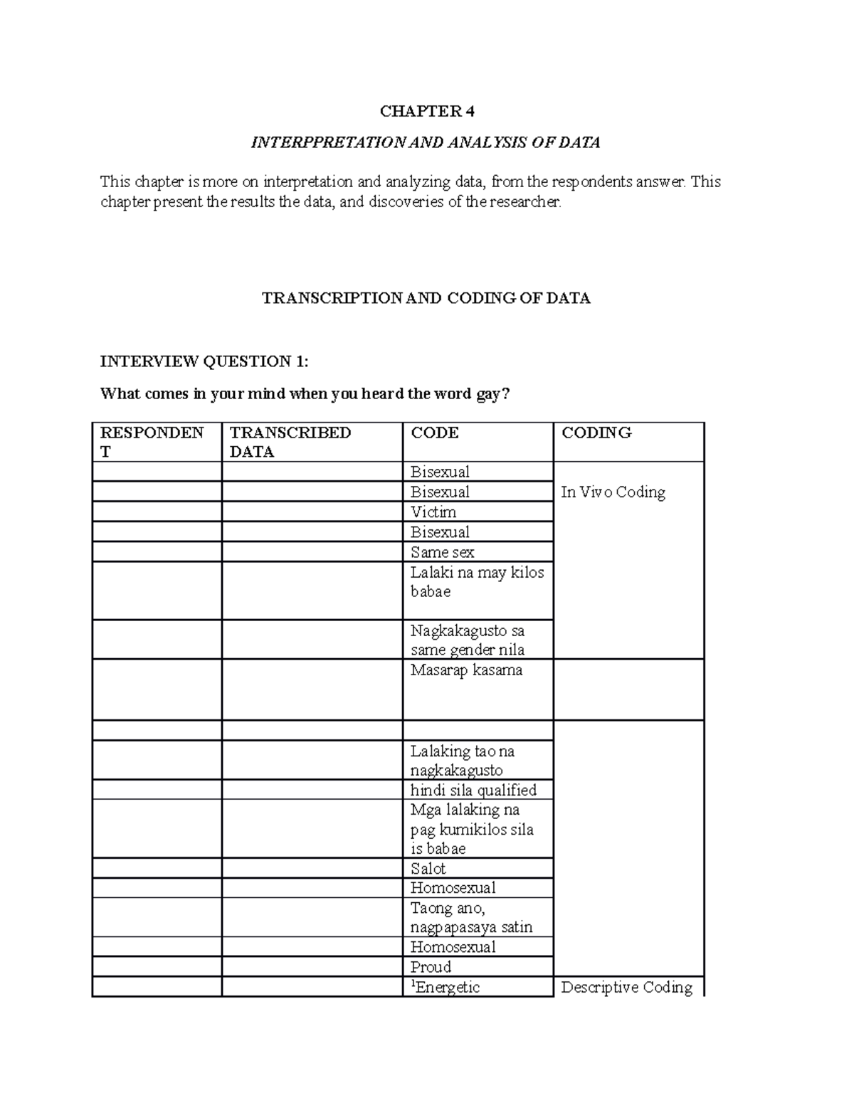 practical research chapter 4 parts