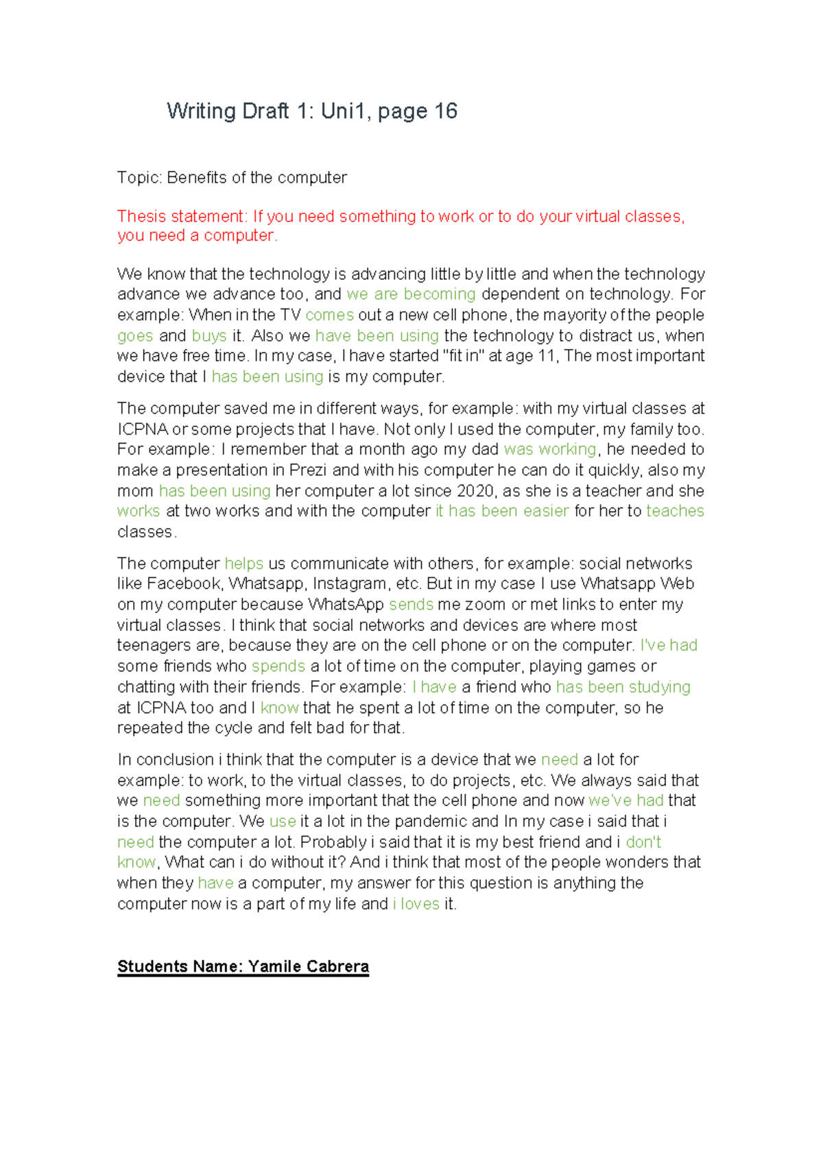 Annotated-Writing%20Draft%201-%20Page%2016 - Writing Draft 1: Uni1 ...