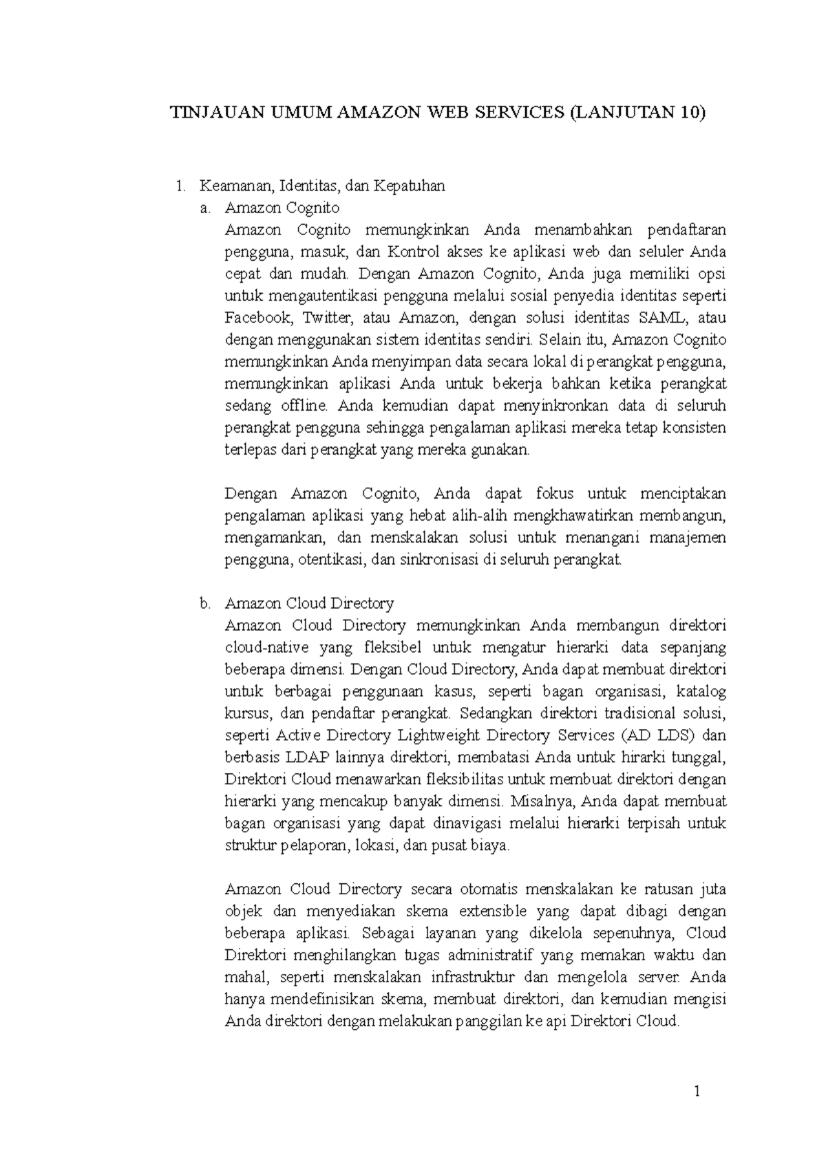Aws whitepaper 10 - TINJAUAN UMUM AMAZON WEB SERVICES (LANJUTAN 10 ...