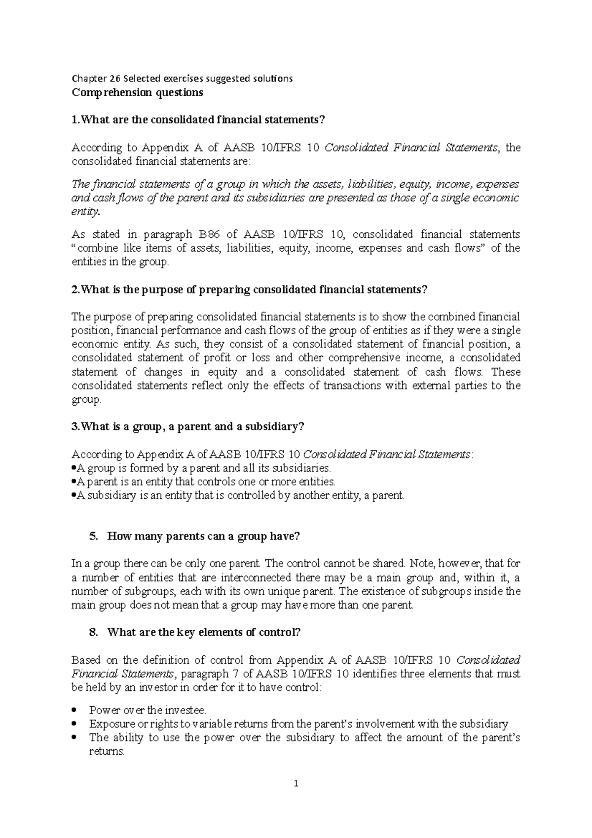 Chapter 26 - Chapter 26 Selected exercises suggested solutions ...