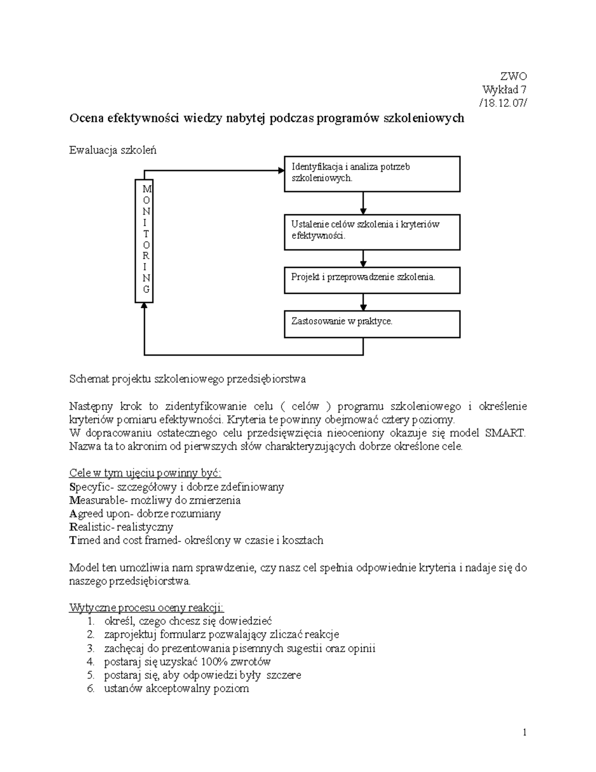 Zarzadzanie Wiedza W Organizacji Wyklad 7 - PSYC 6137 - Fordham ...