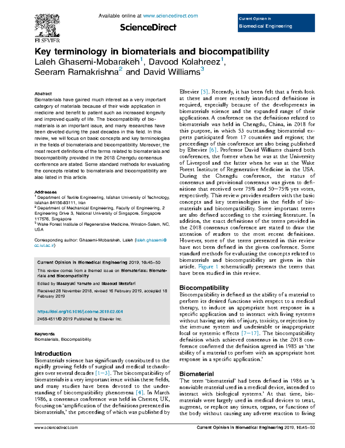 Key Terminology In Biomaterials And Biocompatibility - The ...