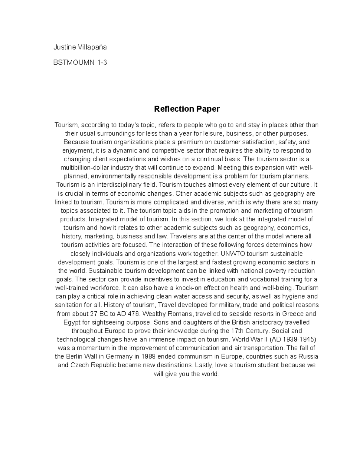 reflection paper about voters education brainly