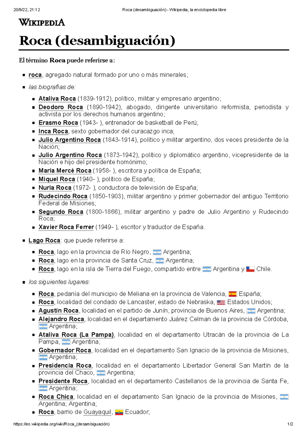 Roca (desambiguación) Wikipedia, la enciclopedia libre wikipedia