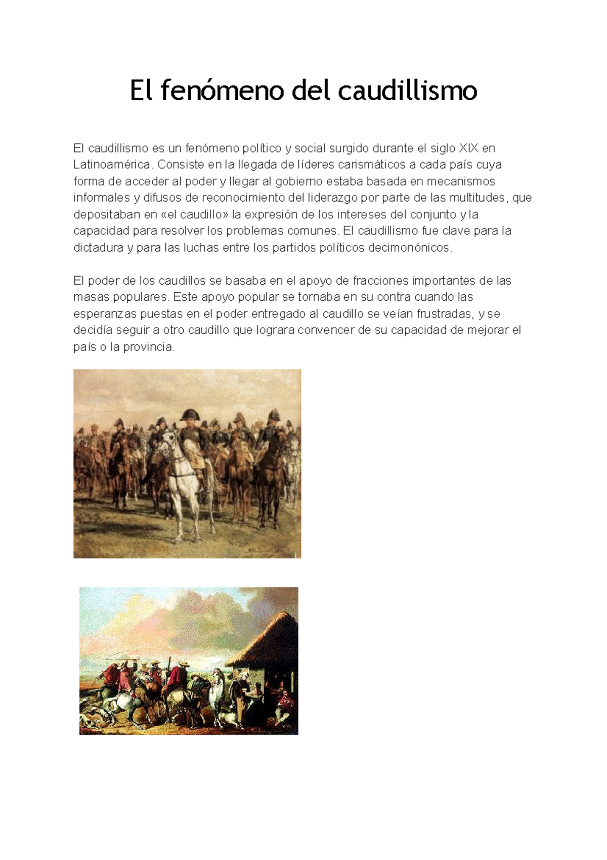 Unidad Vl El fenómeno del caudillismo en Latinoamerica. Int A Las Ciencias Sociales Studocu Unidad Vl El fenómeno del caudillismo en Latinoamerica. Int A Las Ciencias Sociales Studocu