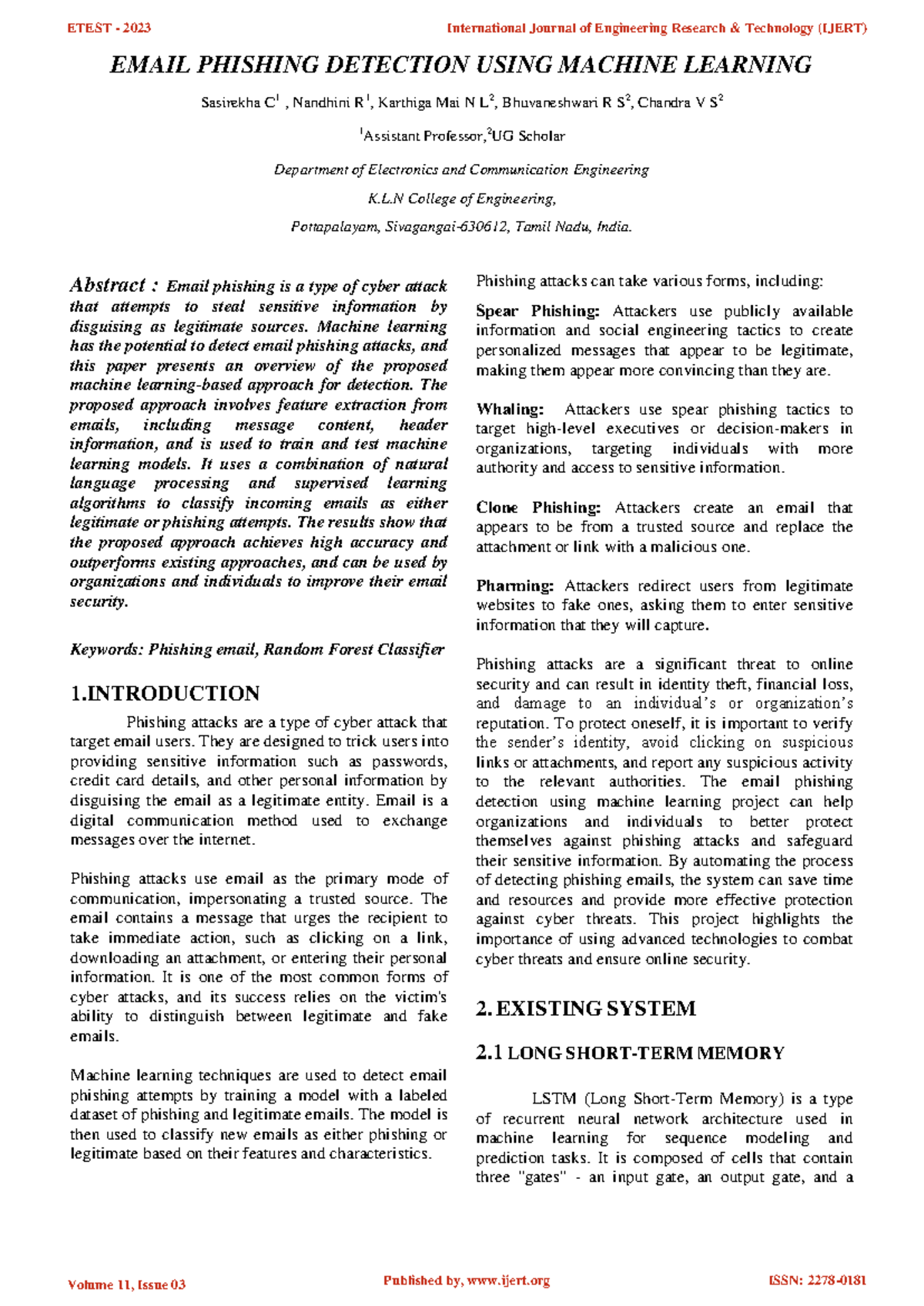 Email Phishing tool AI - EMAIL PHISHING DETECTION USING MACHINE ...