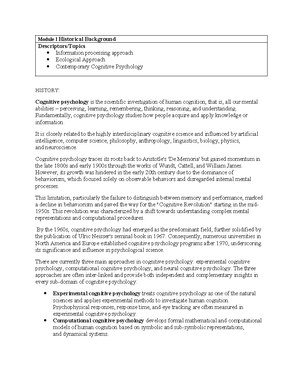 Attention - Notes - 103 C H A P T E R 3 Attention The Nature and Roles ...