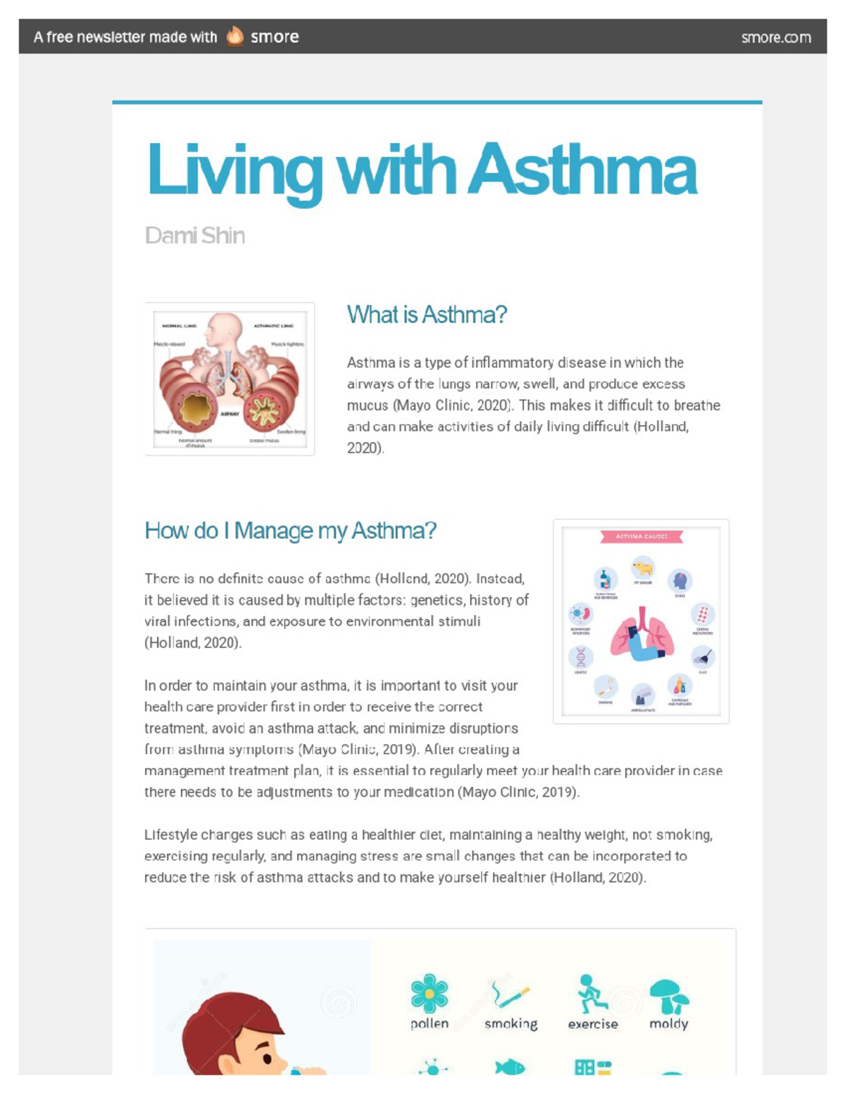 Living with Asthma Smore Newsletters Nurs 100 / / Studocu