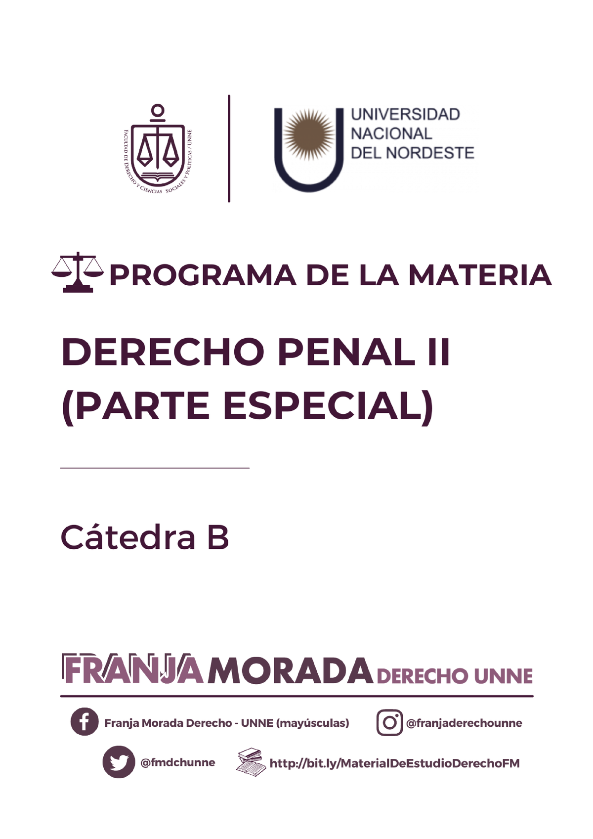 DCH Penal II - Catedra B - UNIDAD I La Parte Especial Del Derecho Penal ...