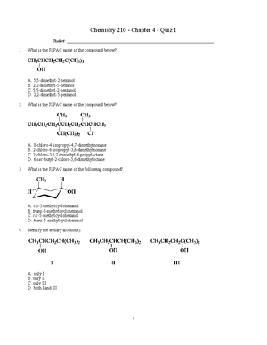 CHM-251 Organic Chemistry I Vocabulary - CHM-251 Vocabulary List ...