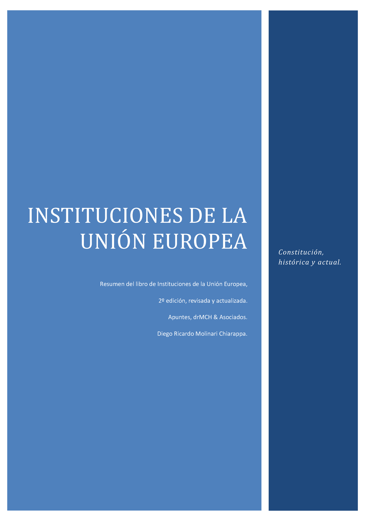 Instituciones Europeas Instituciones De La Unio N Europea Resumen Del Libro De Instituciones 3472