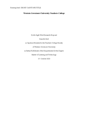 Capstone Template for Tasks 3 and 4 - Western Governors University ...