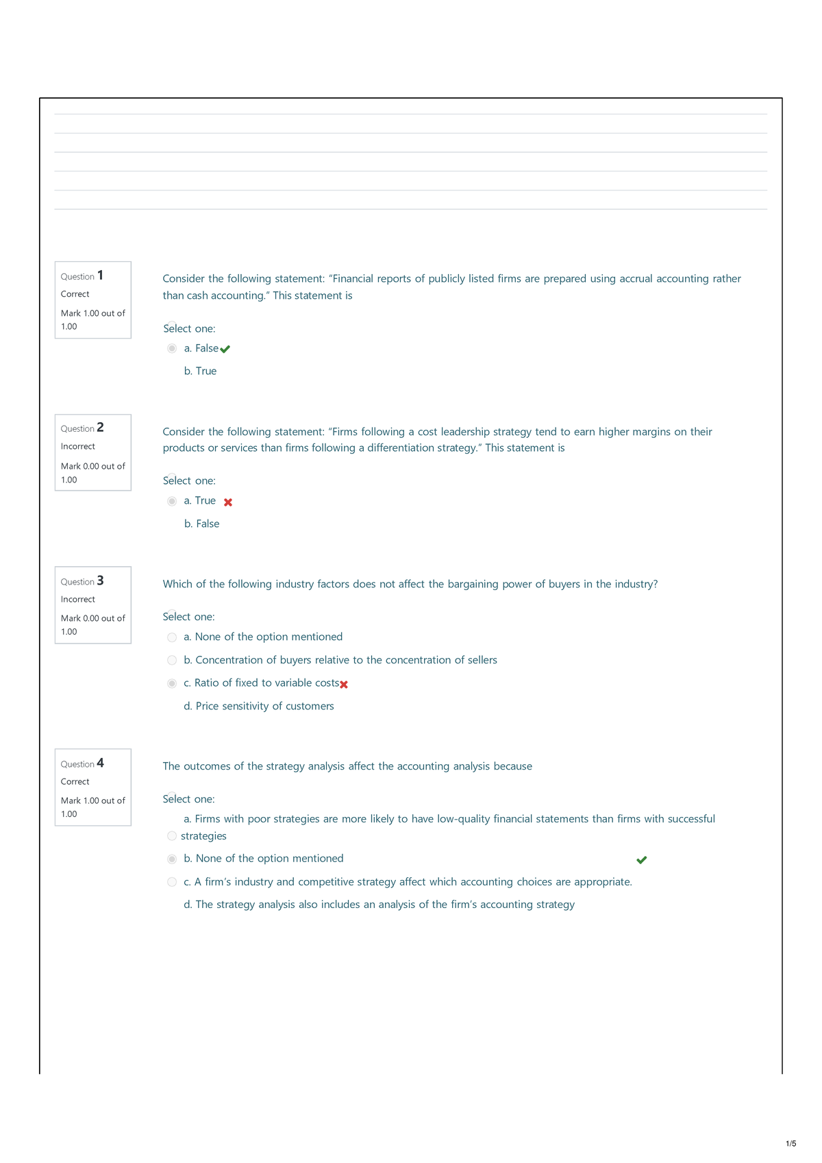Business Analysis 621 Assignment 3 MCQ - Consider the following ...